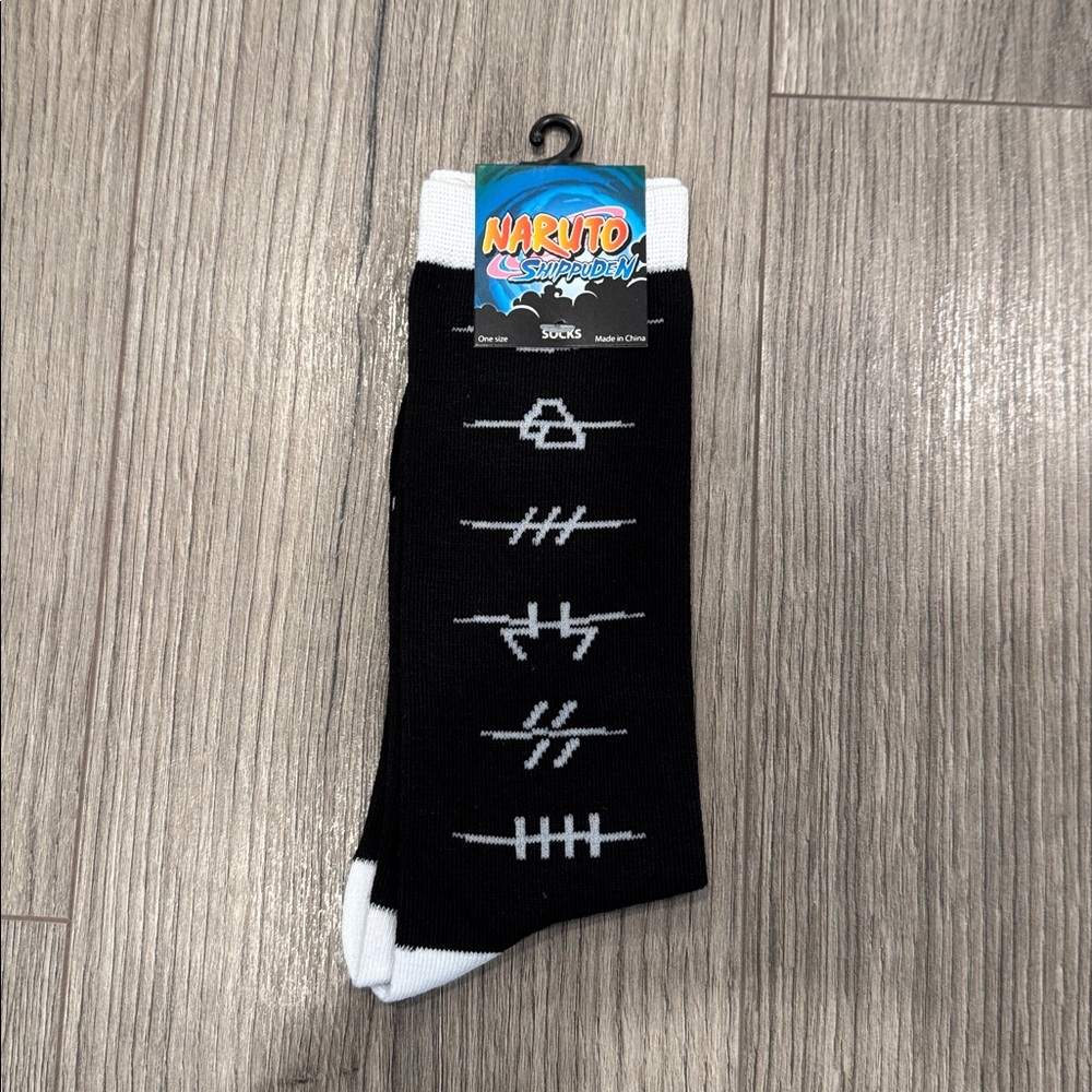 Ripple Junction Black Naruto Shippuden Socks One Size Fits Most